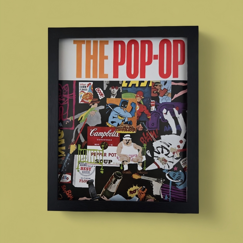 8x10 Vintage The Pop-Up Art Print in Black Frame